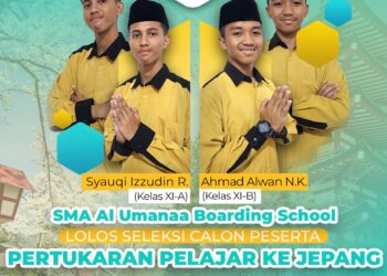 Dua siswa SMA Al Umanaa Boarding School lolos program  pertukaran pelajar ke Jepang tahun 2024