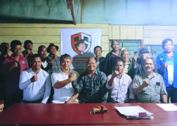 Rapat Koordinasi dan Konsolidasi DPD Perisai Prabowo Tapanuli Utara satu komando.