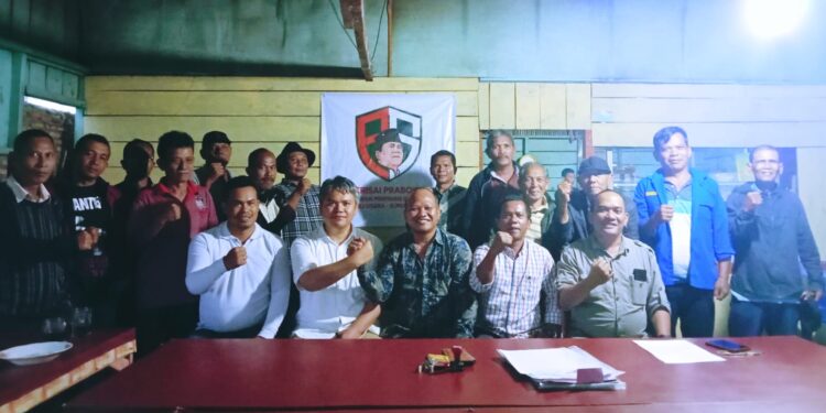 Rapat Koordinasi dan Konsolidasi DPD Perisai Prabowo Tapanuli Utara satu komando.