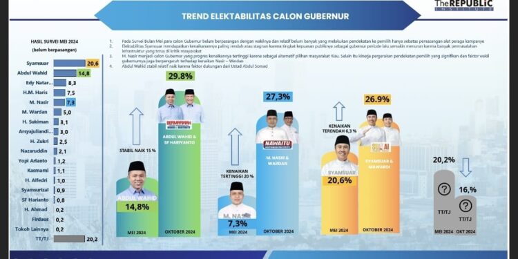 Elektabilitas Cagub Riau M Nasir Melejit, Saingi Dua Kandidat Lain