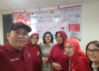 PDDI DKI Jakarta-PMI-RSUD Cengkareng selenggarakan Donor Darah Sambut Hari Donor Darah Dunia