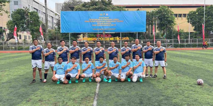 Dit Intelkam Polda Metro Jaya  Gelar Pertandingan Mini Soccer Persahabatan Dalam Rangka HUT Bhayangkara Ke 79