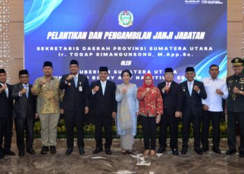 Bobby Nasution Lantik Togap Simangunsong Jadi Sekdaprov Sumut