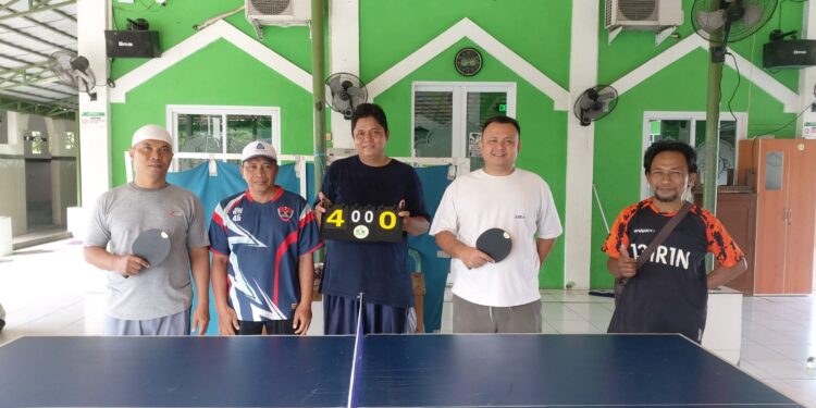 DKM Al Ikhlas VGH 46 Babelan Bekasi Gelar Pertandingan Tenis Meja Antar Jamaah