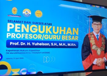 Ketum Peradi Profesional Jadi Ketua Senat Sidang Terbuka Pengukuhan Prof Yuhelson sebagai Guru Besar