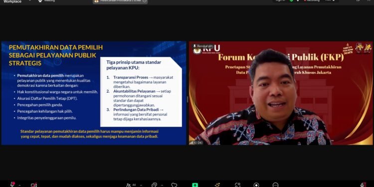 KPU DKI Susun Standar Layanan Pemutakhiran Data Pemilih, Ketua KI DKI Tekankan Keseimbangan Transparansi dan Pelindungan Data Pribadi