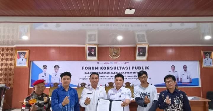 Optimalisasi PAD Kabupaten Serang, Bapenda Libatkan para Camat Sekabupaten Serang beserta pengelola pbb bphtb, Rektor Unsera, Ketua Umum Ormas Patriot Pejuang Bangsa Akhmad Jaya Soepena, Pimpinan Media Bisnis Banten Melalui Forum Konsultasi Publik